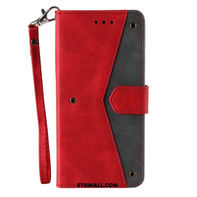 Etui Folio do Samsung Galaxy A13 Szwy W Dotyku