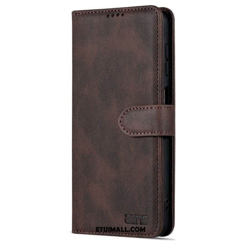 Etui Folio do Samsung Galaxy A13 z Łańcuch Paski W Stylu Vintage Azns