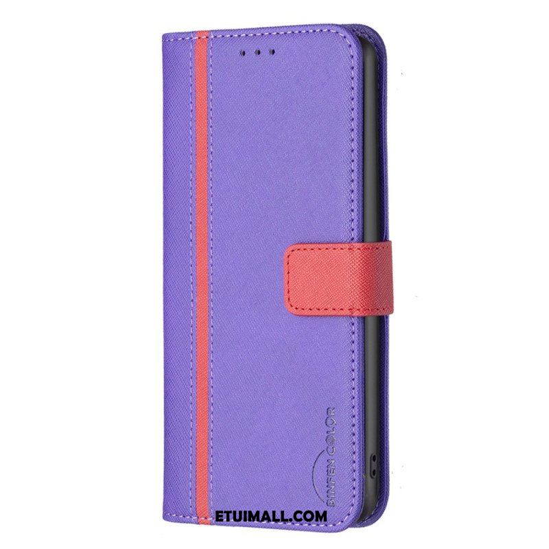 Etui Folio do Samsung Galaxy A14 / A14 5G Dwukolorowy Kolor Binfen