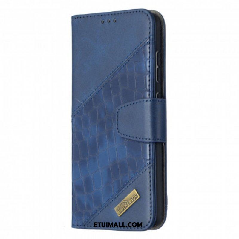 Etui Folio do Samsung Galaxy A52 4G / A52 5G / A52s 5G Klasyczny Efekt Skóry Krokodyla