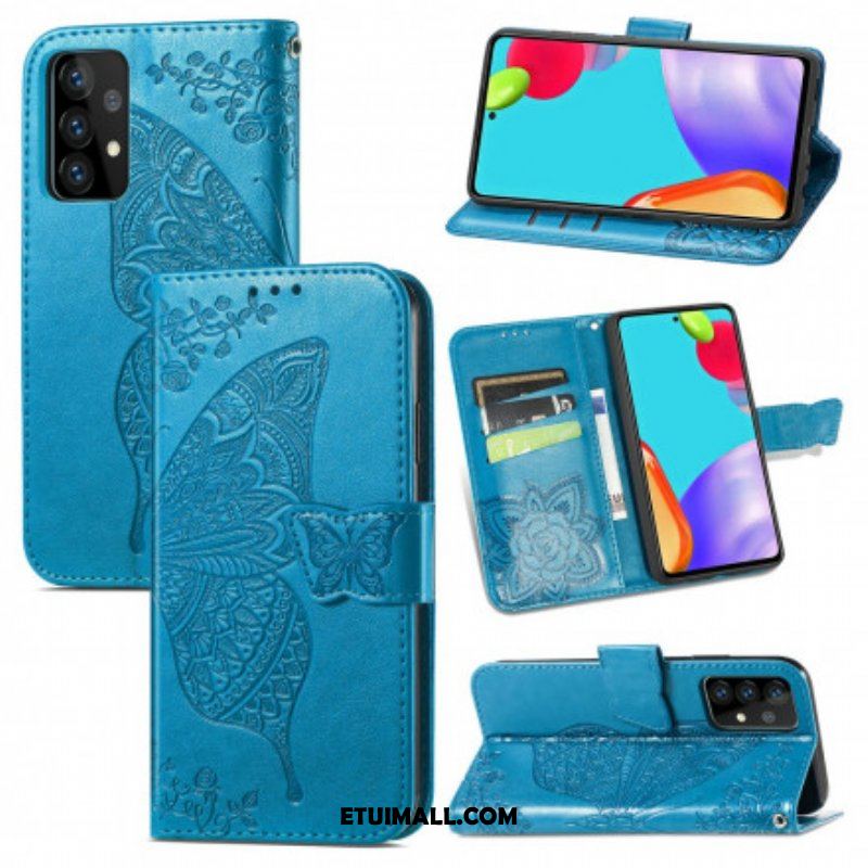 Etui Folio do Samsung Galaxy A52 4G / A52 5G / A52s 5G Pół Motyle