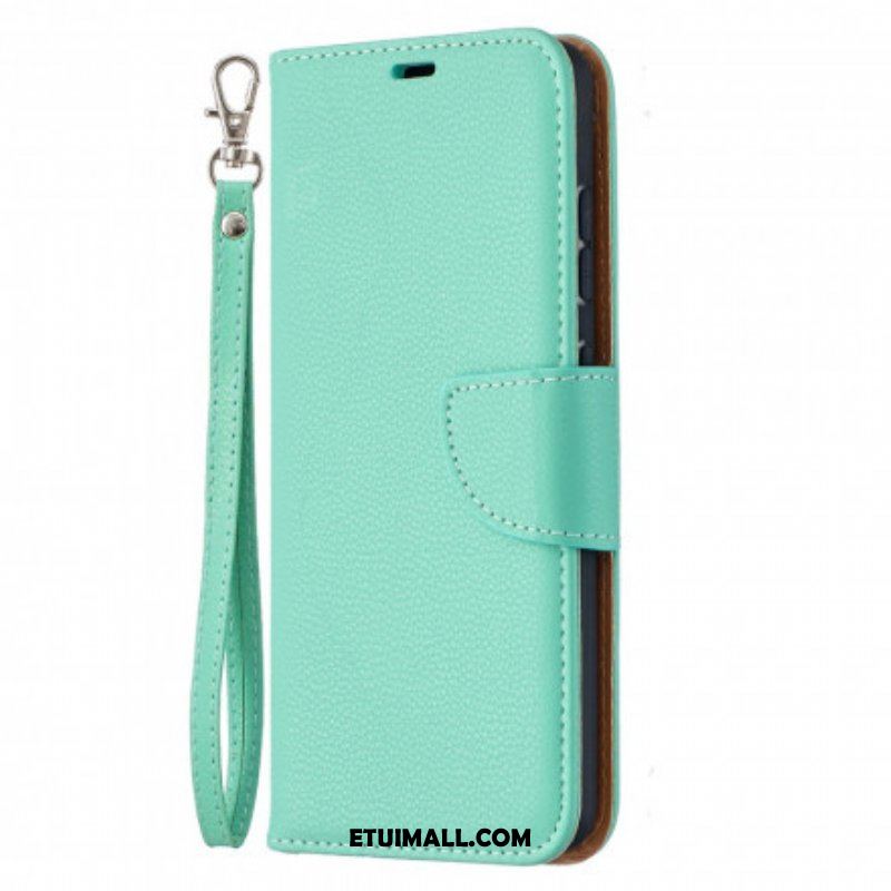 Etui Folio do Samsung Galaxy A52 4G / A52 5G / A52s 5G Skórzany Futerał Liczi Rabat Ukośne