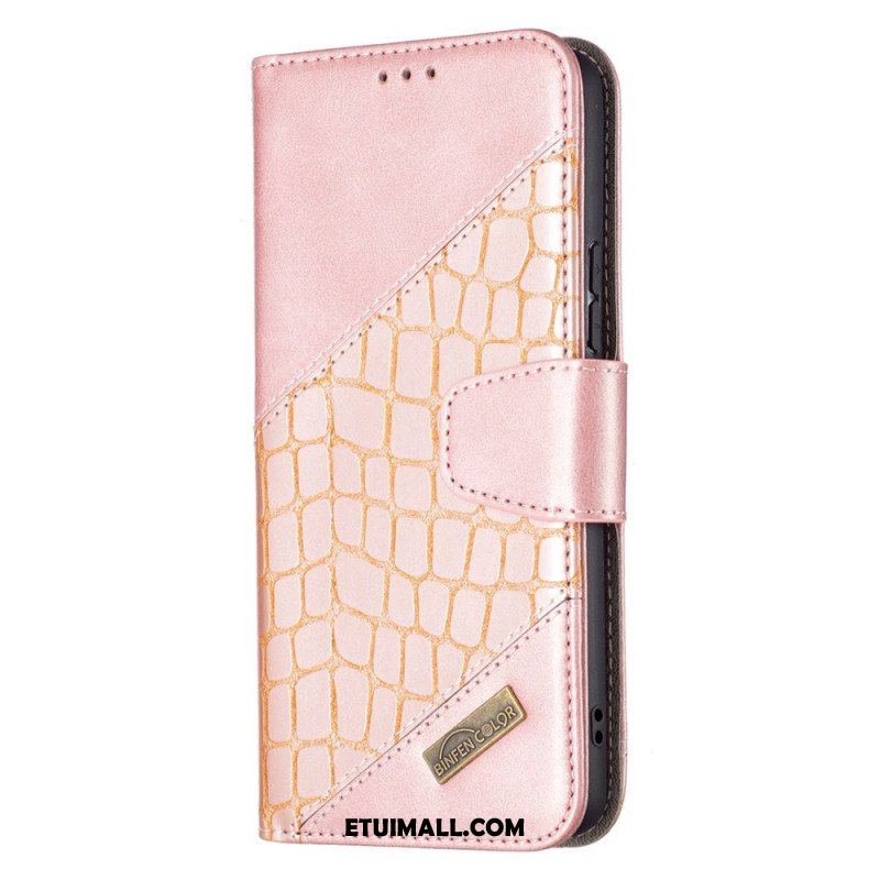 Etui Folio do Samsung Galaxy A53 5G Kolor Skóry Krokodyla Binfen