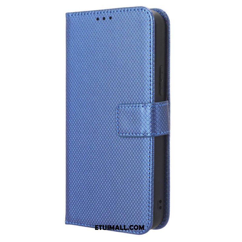 Etui Folio do Samsung Galaxy A54 5G z Łańcuch Styl Z Paskami