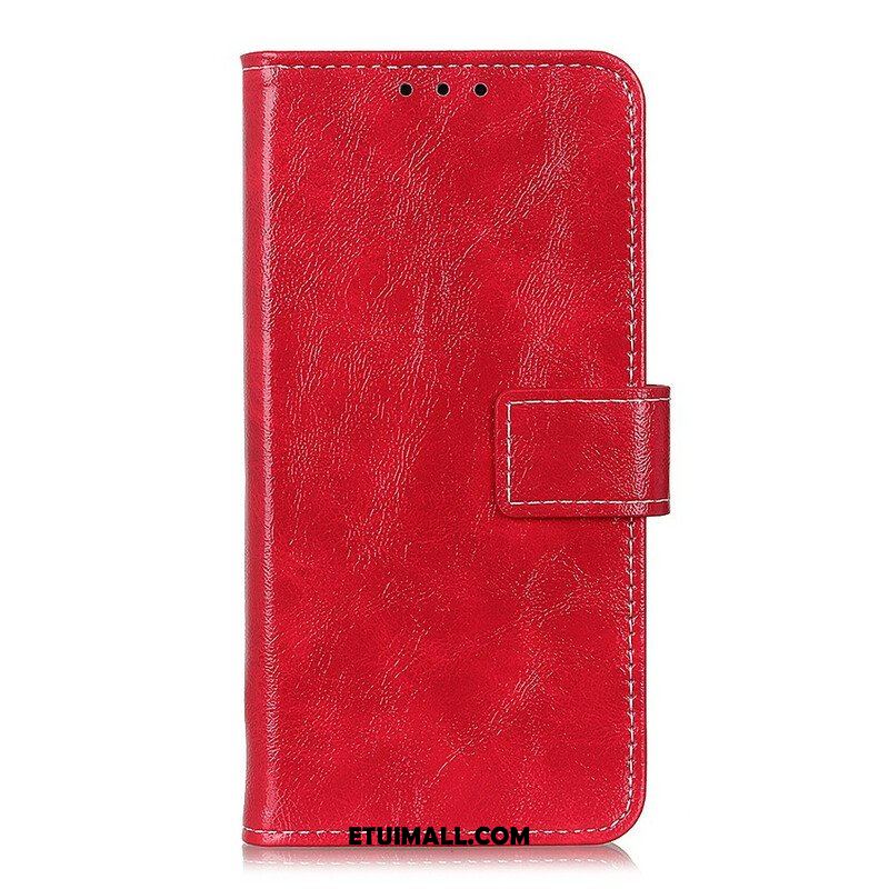 Etui Folio do Samsung Galaxy M12 / A12 Błyszczące I Odsłonięte Szwy