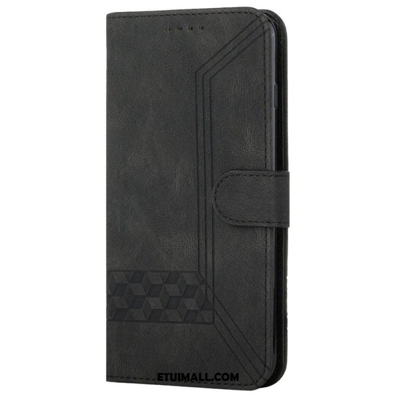 Etui Folio do Samsung Galaxy M12 / A12 Diamentowe Linie I Tekstura