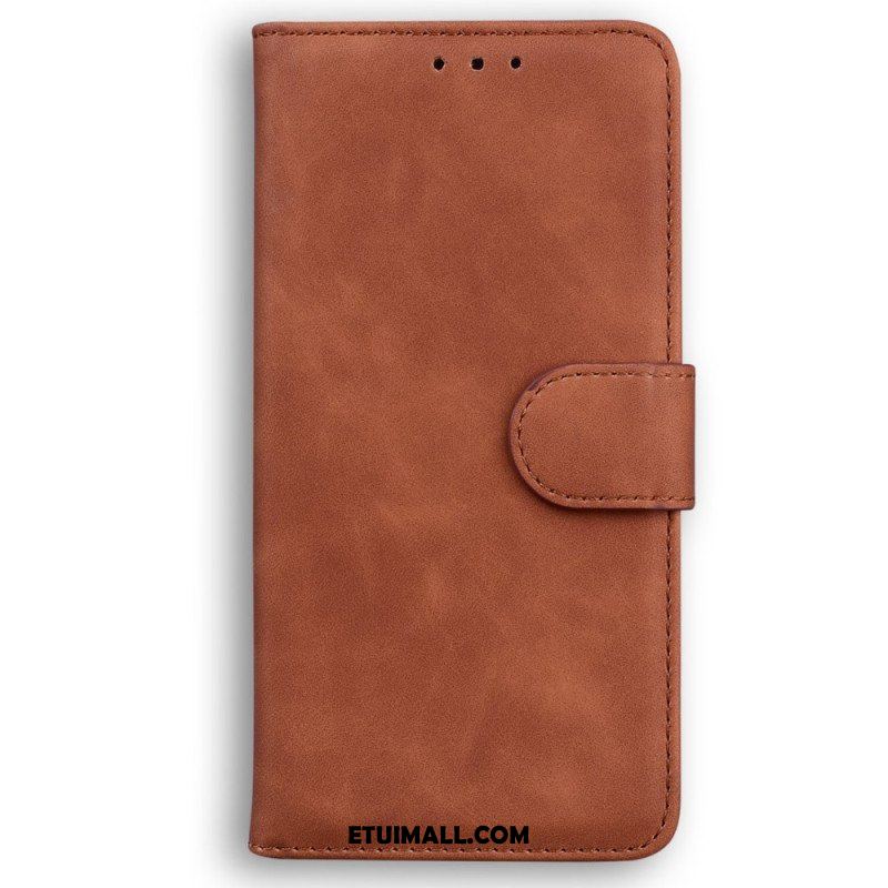 Etui Folio do Samsung Galaxy M13 Skórzany Efekt Couture