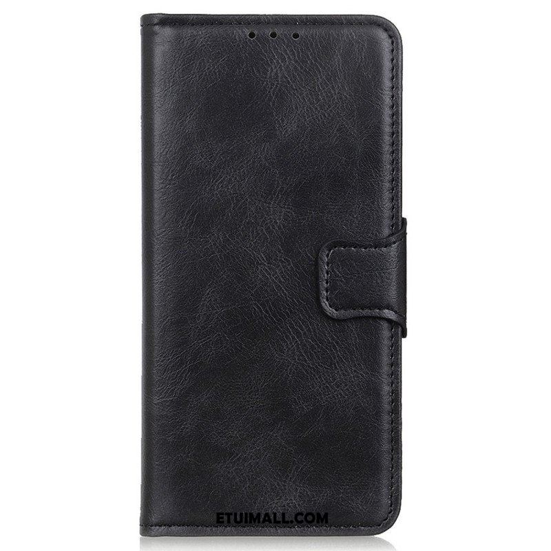 Etui Folio do Samsung Galaxy M23 5G Dwustronne Zapięcie Z Efektem Skóry