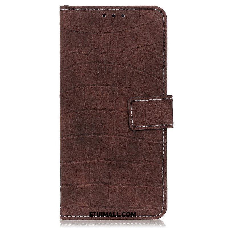 Etui Folio do Samsung Galaxy M23 5G Styl Skóry Krokodyla