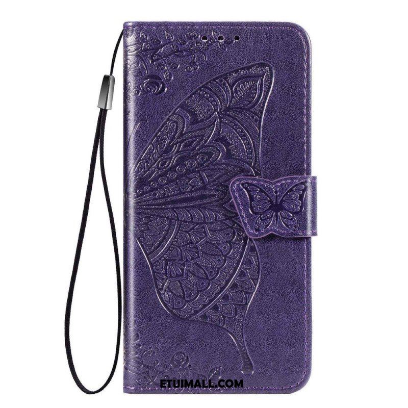 Etui Folio do Samsung Galaxy M53 5G Barokowy Motyl