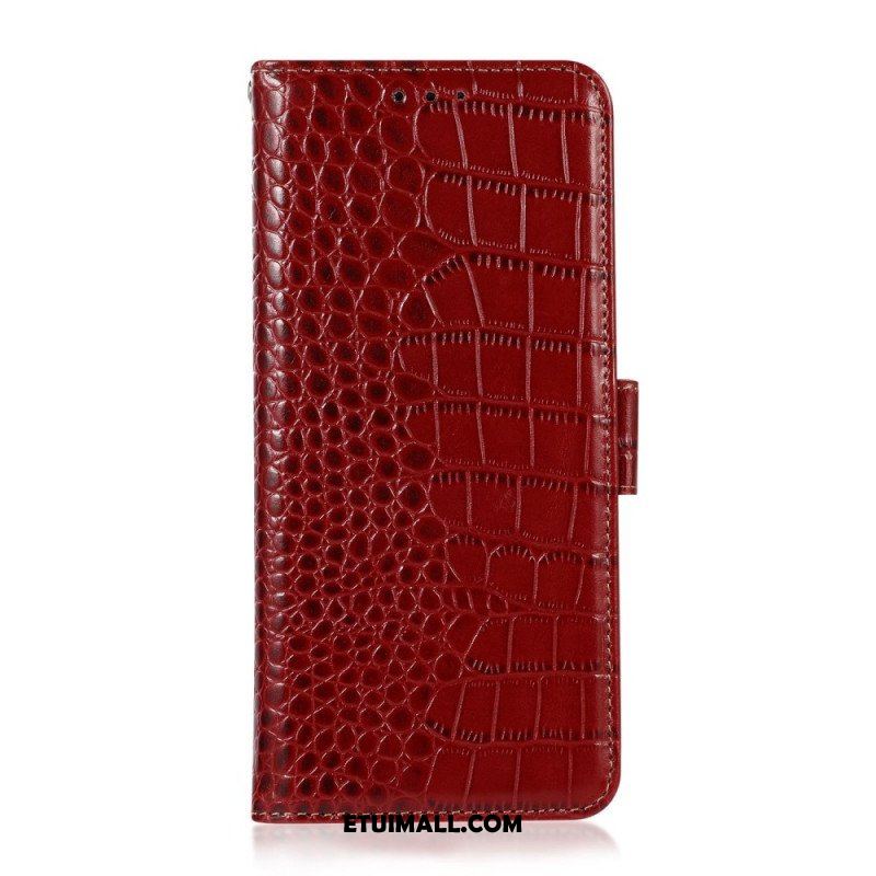 Etui Folio do Samsung Galaxy M53 5G Rfid W Stylu Krokodyla