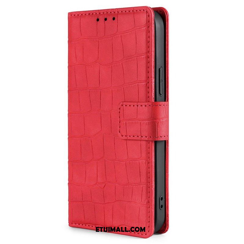 Etui Folio do Samsung Galaxy M53 5G Styl Skóry Krokodyla