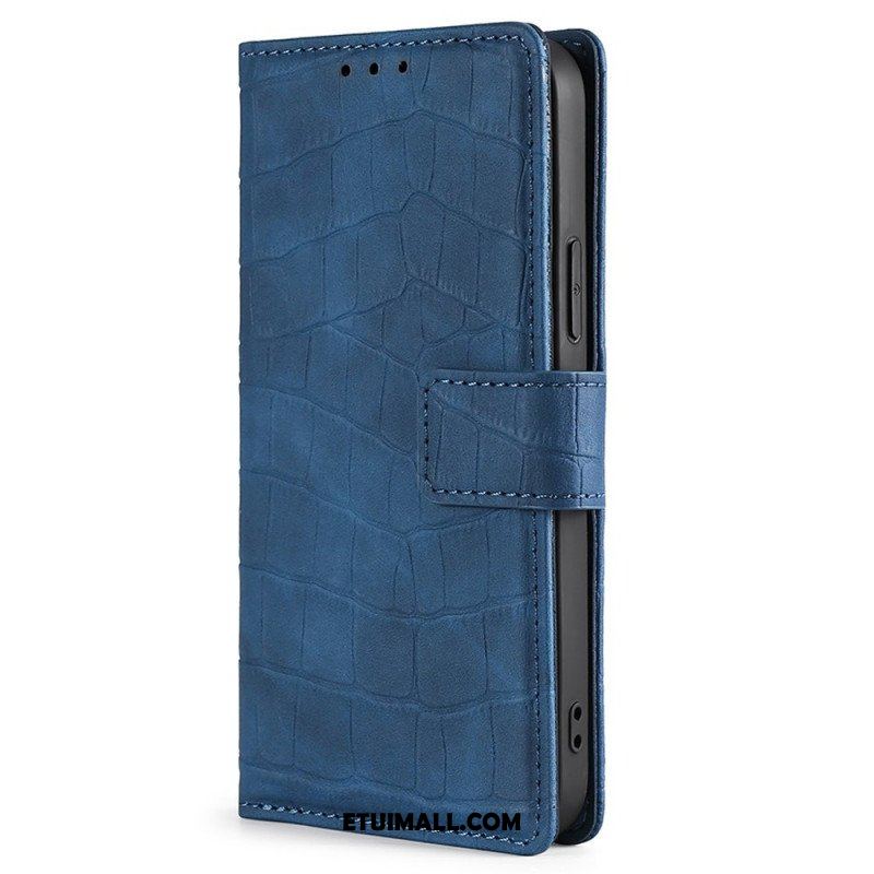 Etui Folio do Samsung Galaxy M53 5G Styl Skóry Krokodyla