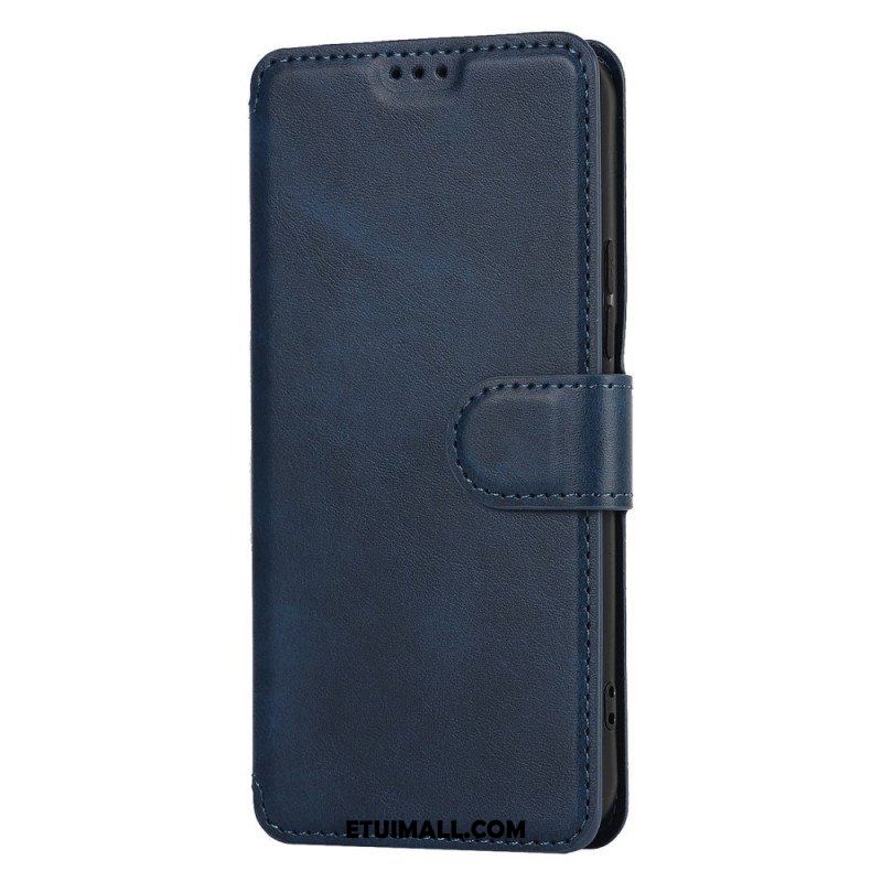 Etui Folio do Samsung Galaxy S22 5G Efekt Matowej Skóry W Stylu Vintage