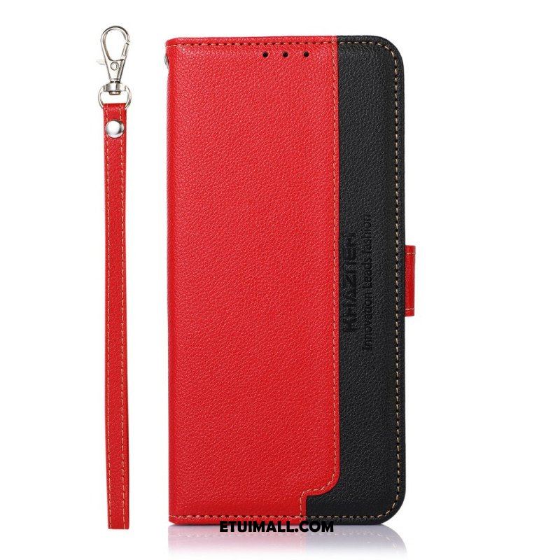 Etui Folio do Samsung Galaxy S22 Plus 5G Rfid Khazneh W Stylu Liczi