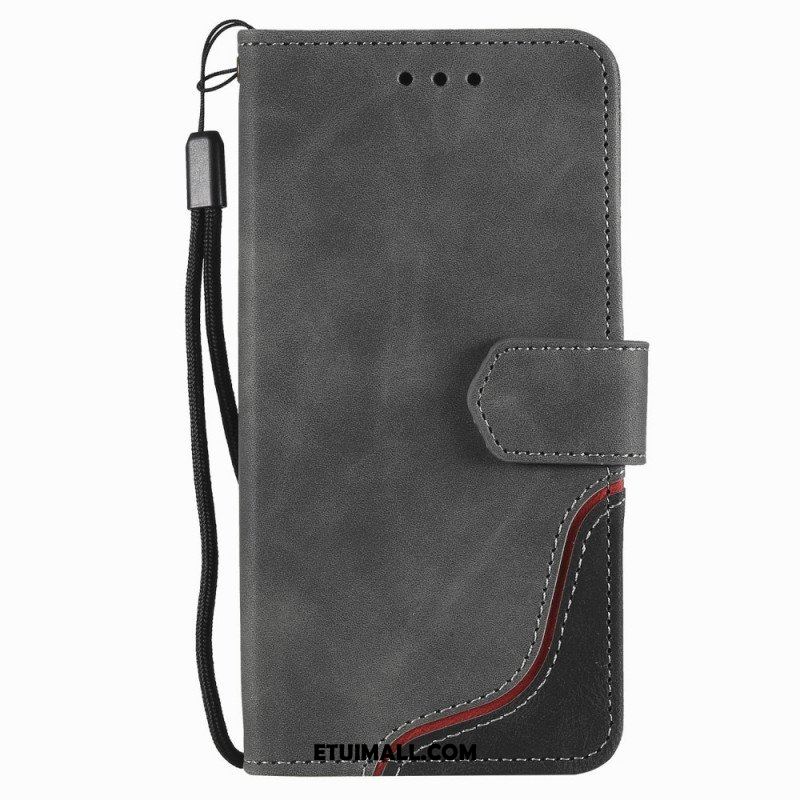 Etui Folio do Samsung Galaxy S22 Ultra 5G Fala W Dotyku Skóry