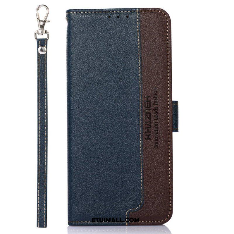 Etui Folio do Samsung Galaxy S23 5G Rfid Khazneh W Stylu Liczi