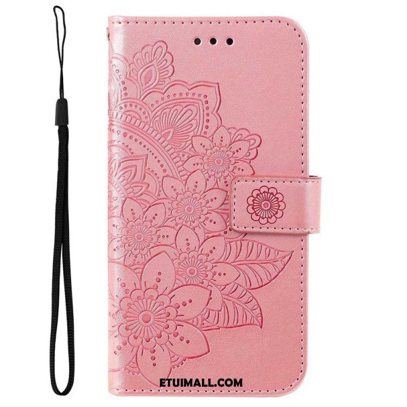 Etui Folio do Samsung Galaxy S23 Plus 5G z Łańcuch Paskowata Mandala