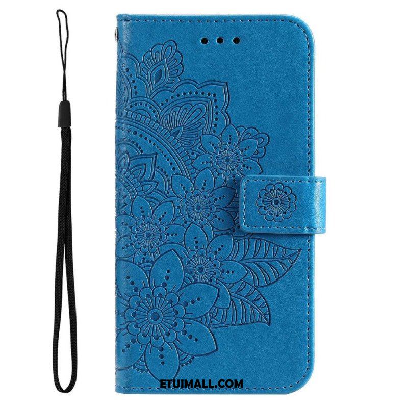 Etui Folio do Samsung Galaxy S23 Plus 5G z Łańcuch Paskowata Mandala