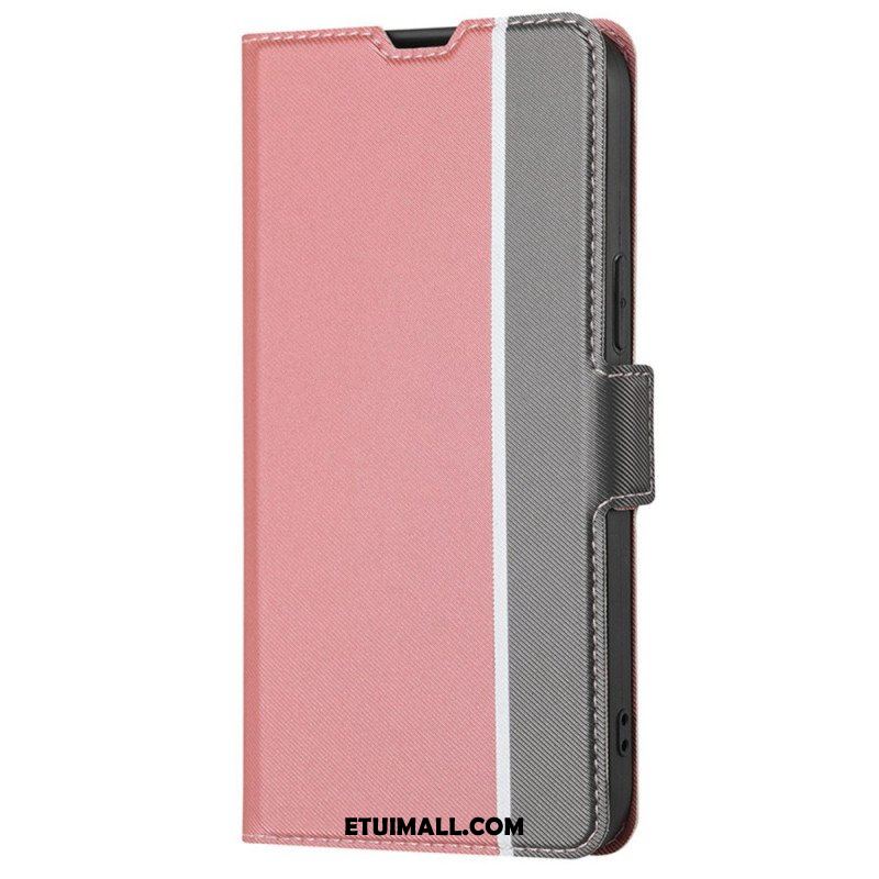 Etui Folio do Samsung Galaxy S23 Ultra 5G Fajny Dwukolorowy