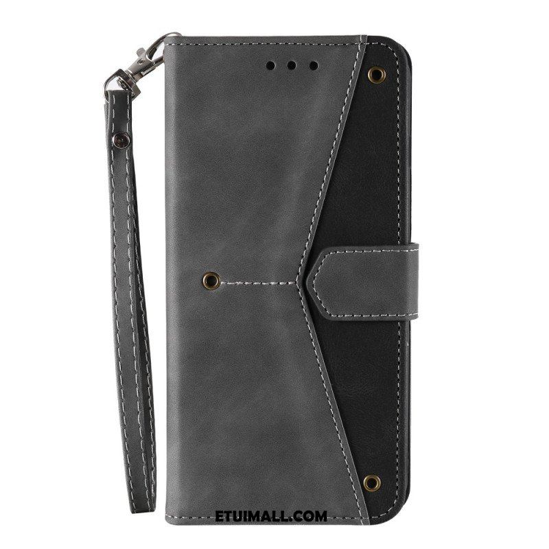 Etui Folio do Samsung Galaxy S23 Ultra 5G Szwy W Dotyku