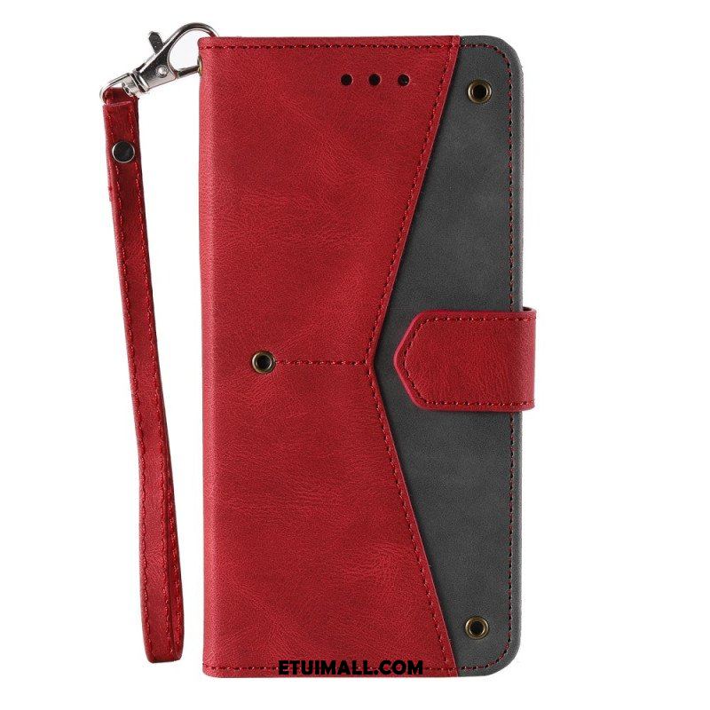 Etui Folio do Samsung Galaxy S23 Ultra 5G Szwy W Dotyku