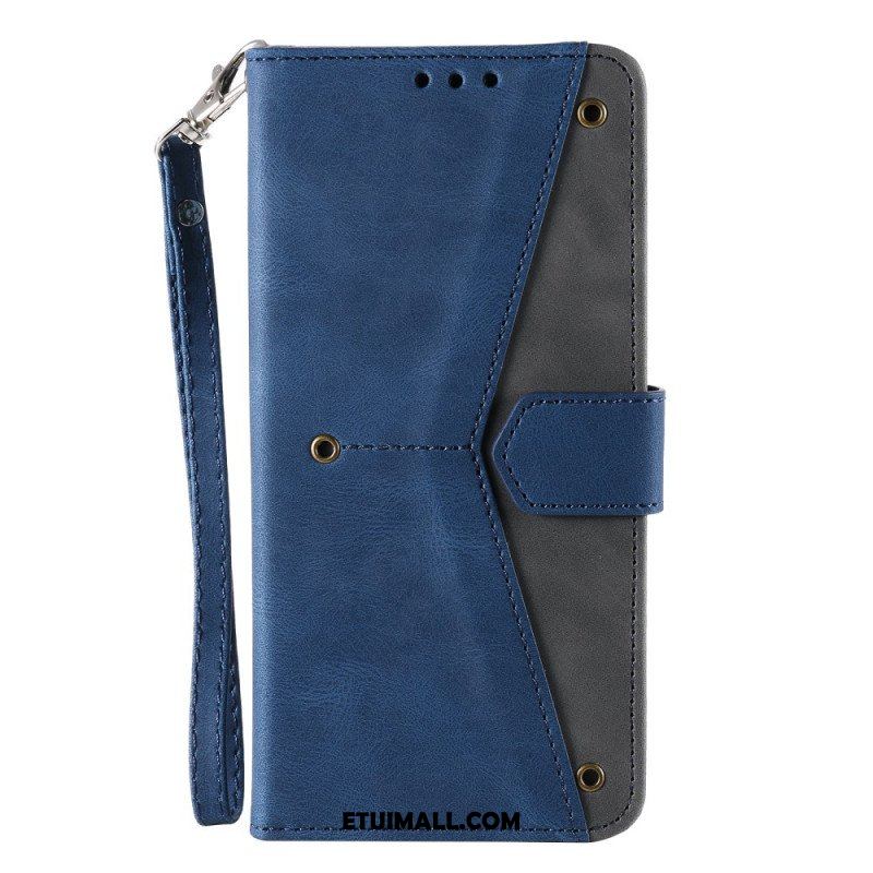 Etui Folio do Samsung Galaxy S23 Ultra 5G Szwy W Dotyku