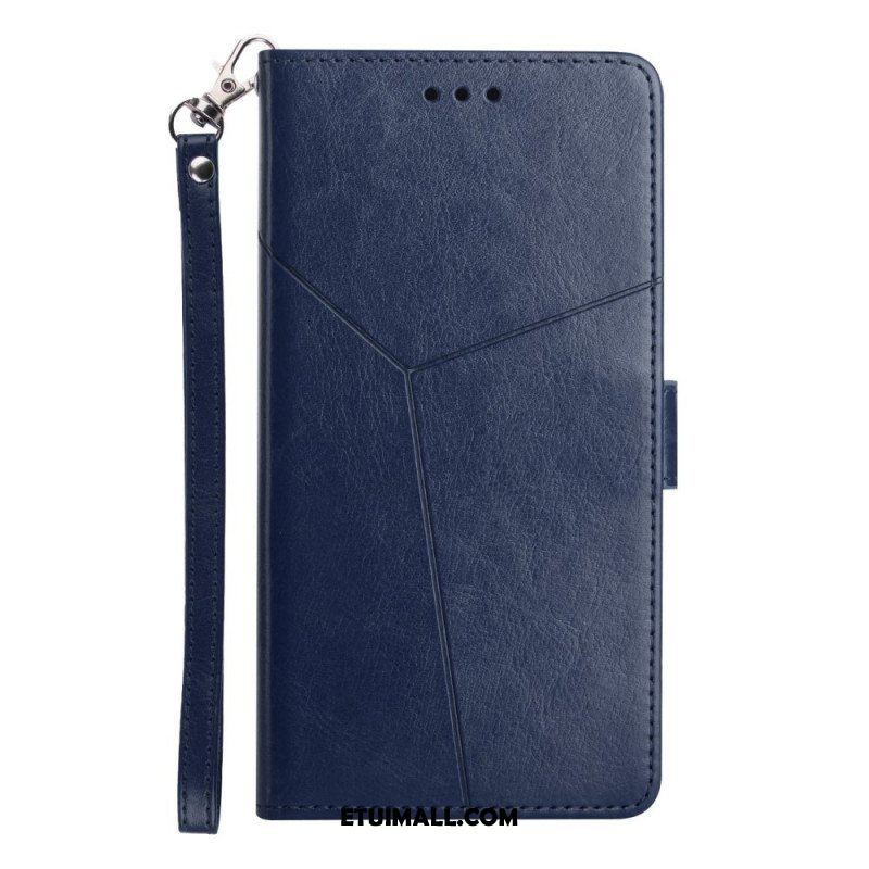 Etui Folio do Sony Xperia 1 IV z Łańcuch Wzór W Paski Y