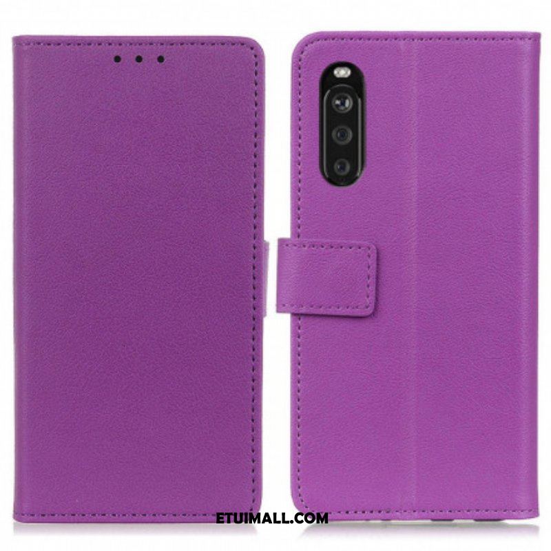 Etui Folio do Sony Xperia 5 III Klasyczna Sztuczna Skóra