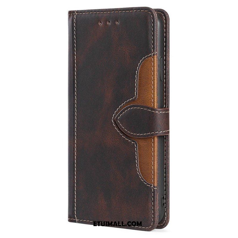 Etui Folio do Sony Xperia 5 IV Dwukolorowy Kwiatowy