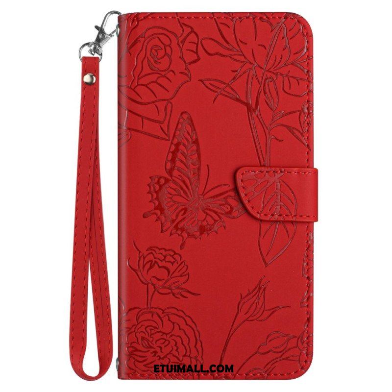 Etui Folio do Sony Xperia 5 IV Motyle Z Smyczą