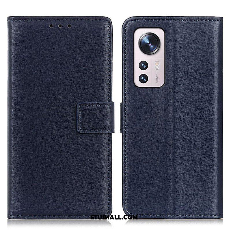 Etui Folio do Xiaomi 12 Pro Zwykła Sztuczna Skóra