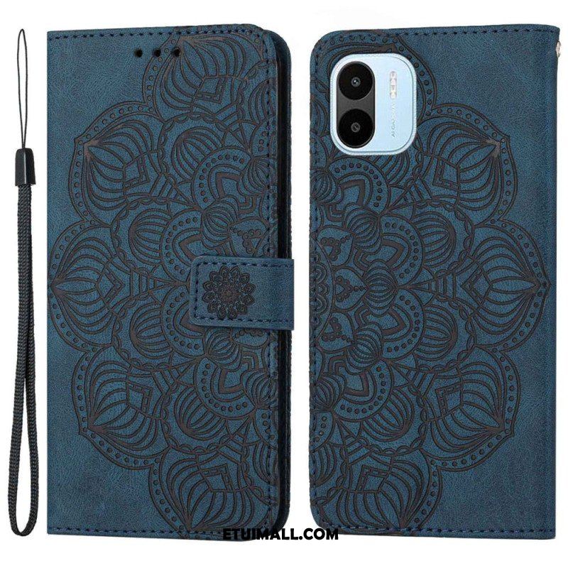 Etui Folio do Xiaomi Redmi A1 z Łańcuch Paskowata Mandala