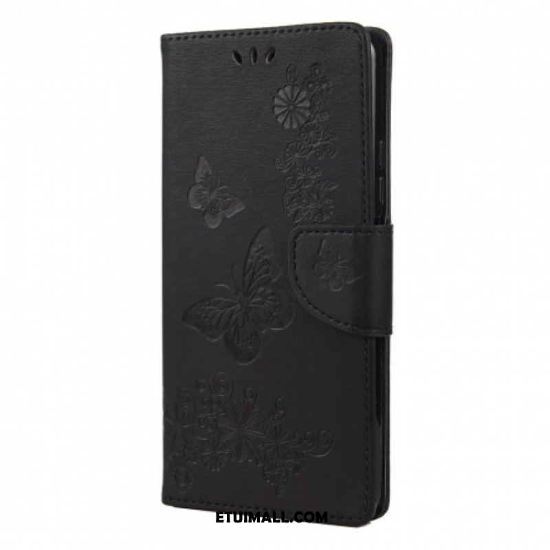 Etui Folio do Xiaomi Redmi Note 10 / 10S Tylko Motyle Ze Smyczą