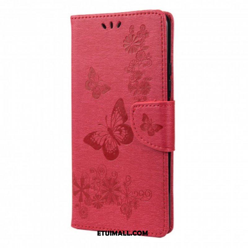 Etui Folio do Xiaomi Redmi Note 10 / 10S Tylko Motyle Ze Smyczą