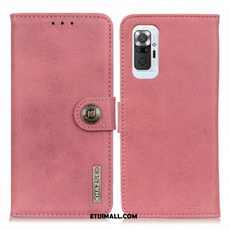 Etui Folio do Xiaomi Redmi Note 10 Pro Imitacja Skóry Khazneh