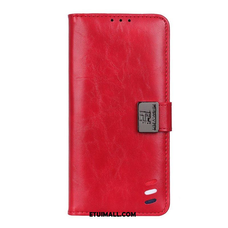 Etui Folio do Xiaomi Redmi Note 11 / 11S Efekt Skóry Żubra