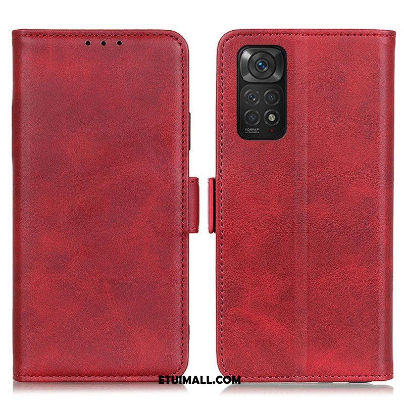 Etui Folio do Xiaomi Redmi Note 11 / 11S Skórzany Futerał Podwójna Klapa