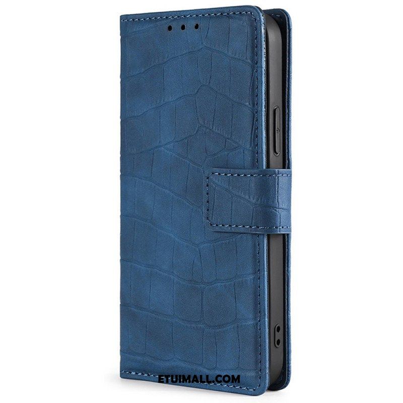 Etui Folio do Xiaomi Redmi Note 11 Pro / 11 Pro 5G Krokodyl Dotykający Skóry