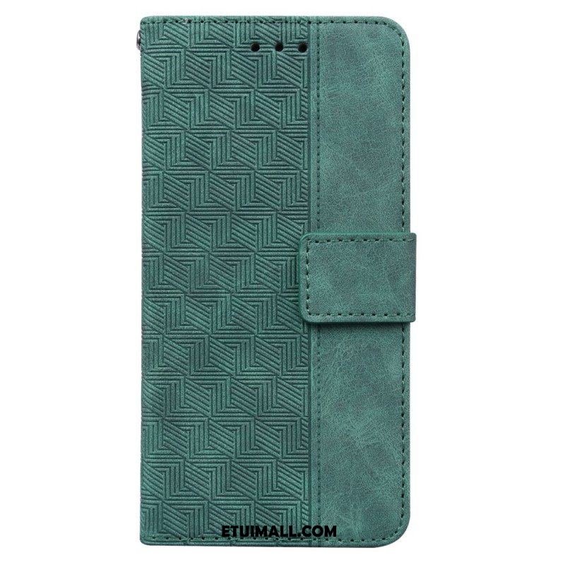 Etui Folio do Xiaomi Redmi Note 11 Pro / 11 Pro 5G z Łańcuch Pasiasty Wzór