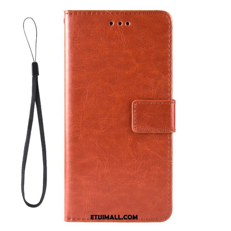 Etui Folio do Xiaomi Redmi Note 11 Pro Plus 5G Błyszcząca Sztuczna Skóra