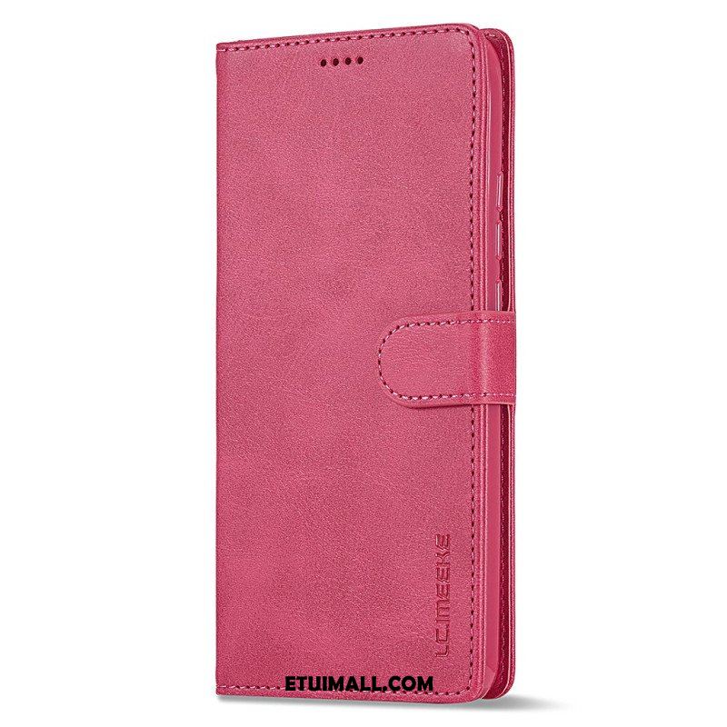 Etui Folio do Xiaomi Redmi Note 12 4G Efekt Skóry Lc.imeeke