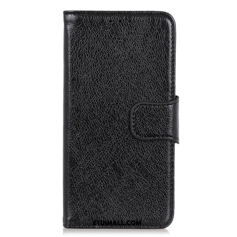 Etui Folio do Xiaomi Redmi Note 12 5G Dwoina Skóry Nappa