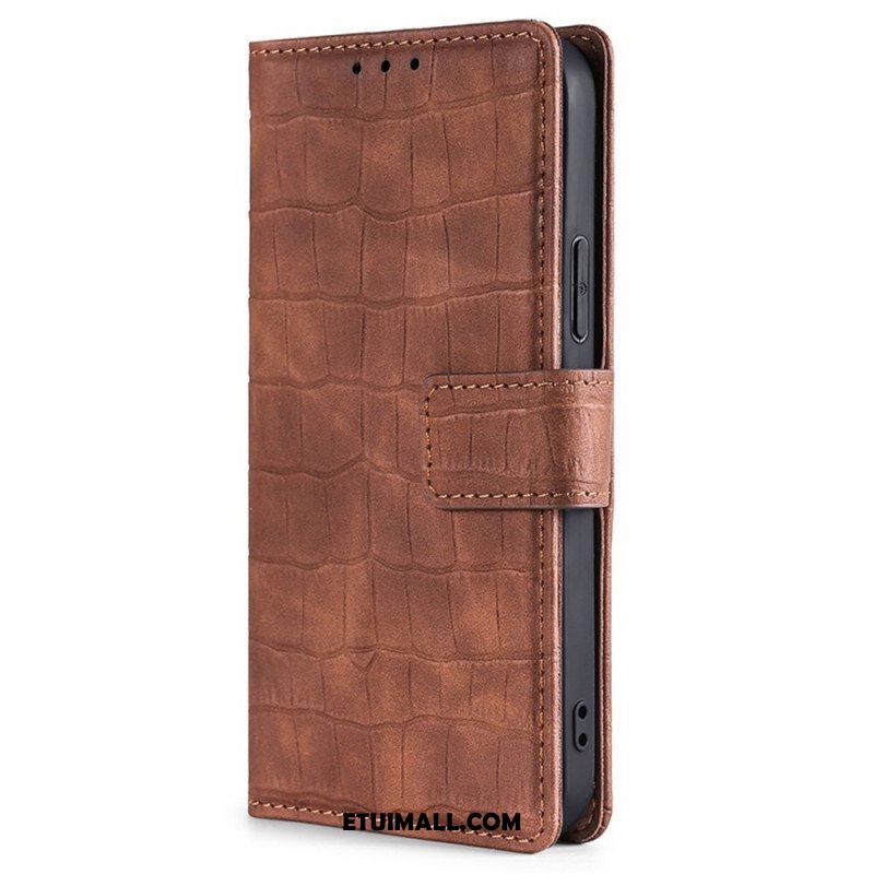 Etui Folio do Xiaomi Redmi Note 12 5G Krokodyl