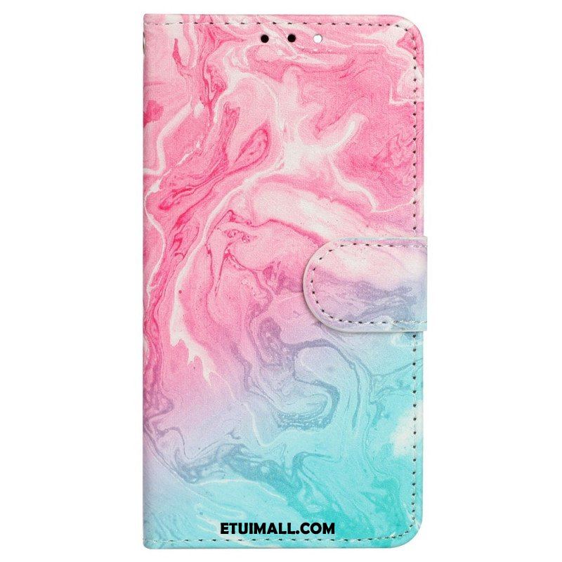 Etui Folio do iPhone 14 Marmur