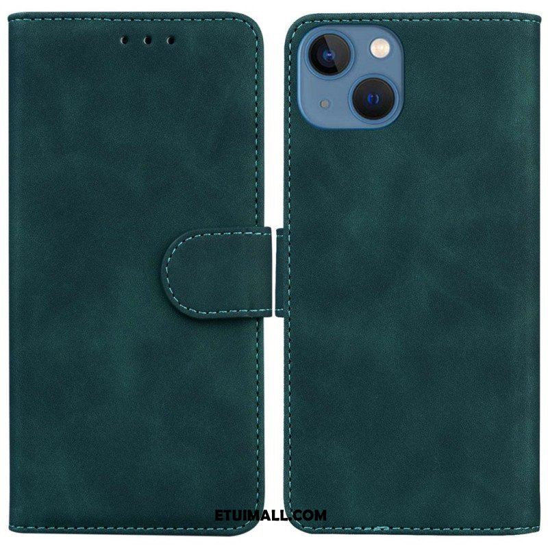 Etui Folio do iPhone 14 Plus Stylowa Skórzana Moda