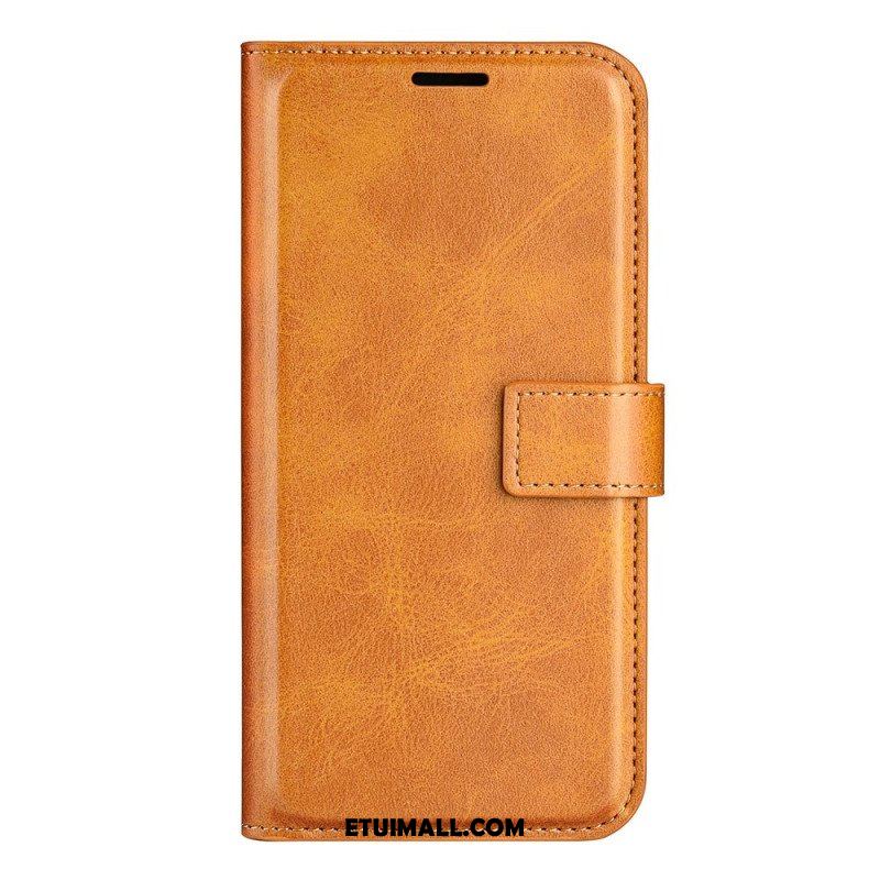 Etui Folio do iPhone 14 Rzemienna Tekstura