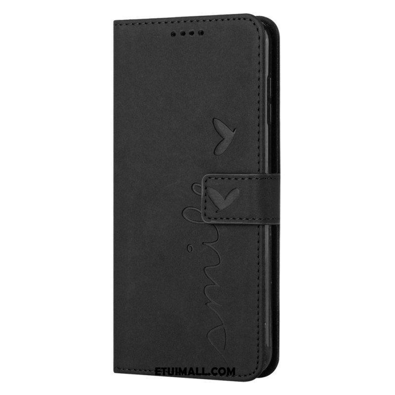 Etui Folio do iPhone 14 Uśmiech Ze Smyczą