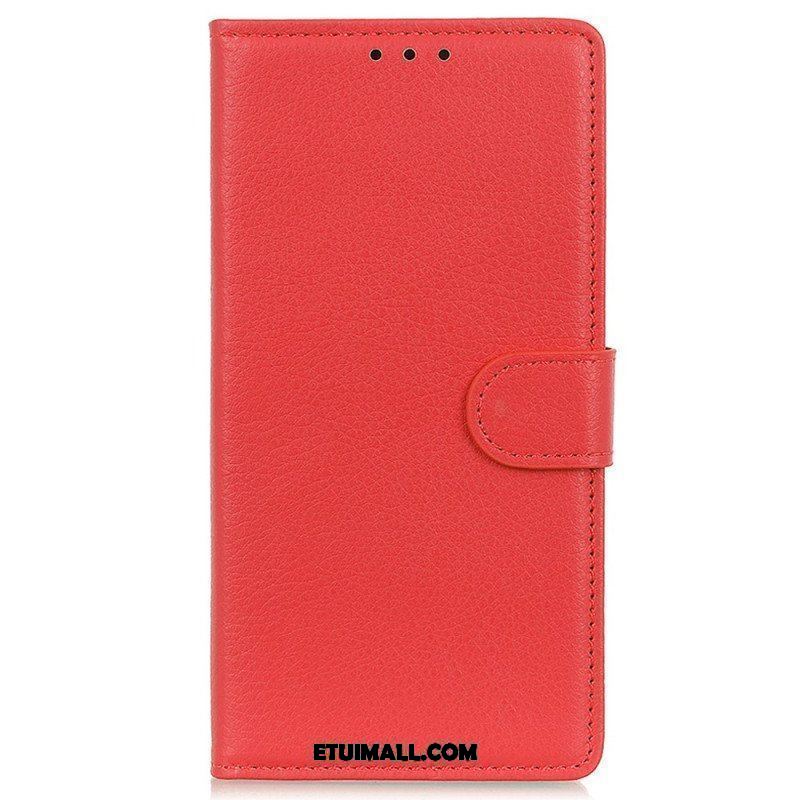 Etui Folio do iPhone 15 Plus Tradycyjna Sztuczna Skóra