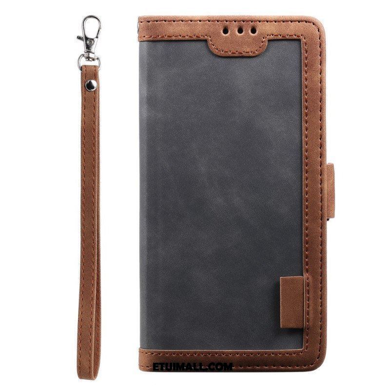 Etui Folio do iPhone 15 Styl Vintage